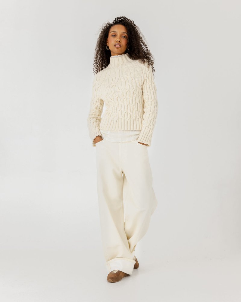 Bangos: Sea Salt Merino Wool Sweater