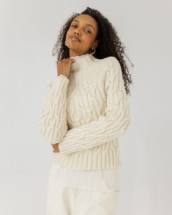 Bangos: Sea Salt Merino Wool Sweater