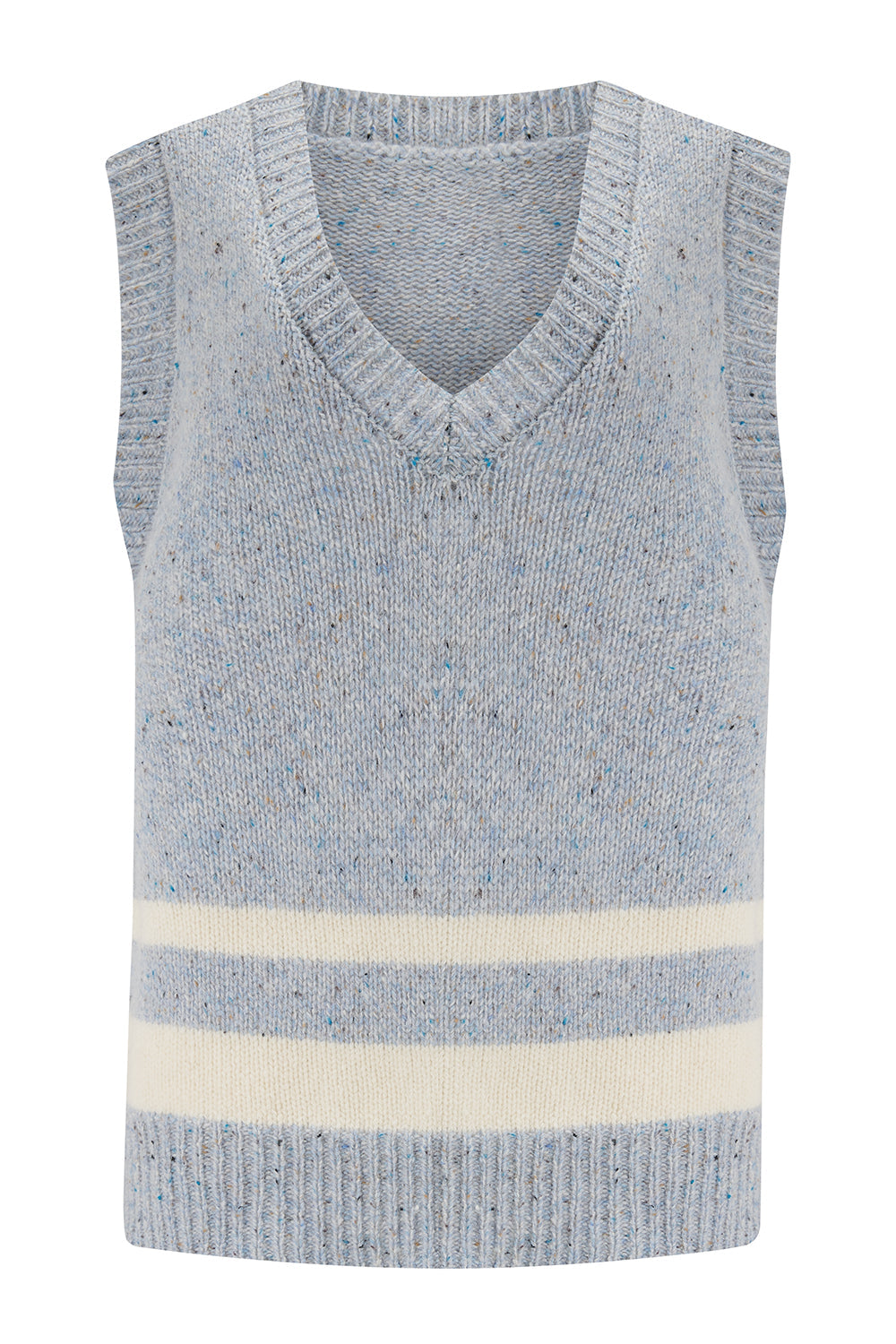 Cassidy Wool Vest in Sky Blue