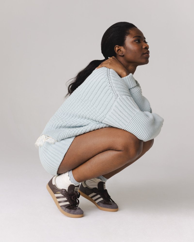 Delčia: Dew Cotton Sweater & Shorts Set