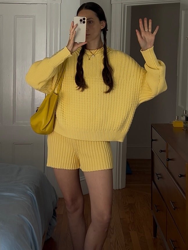 Delčia: Lemon Cotton Sweater