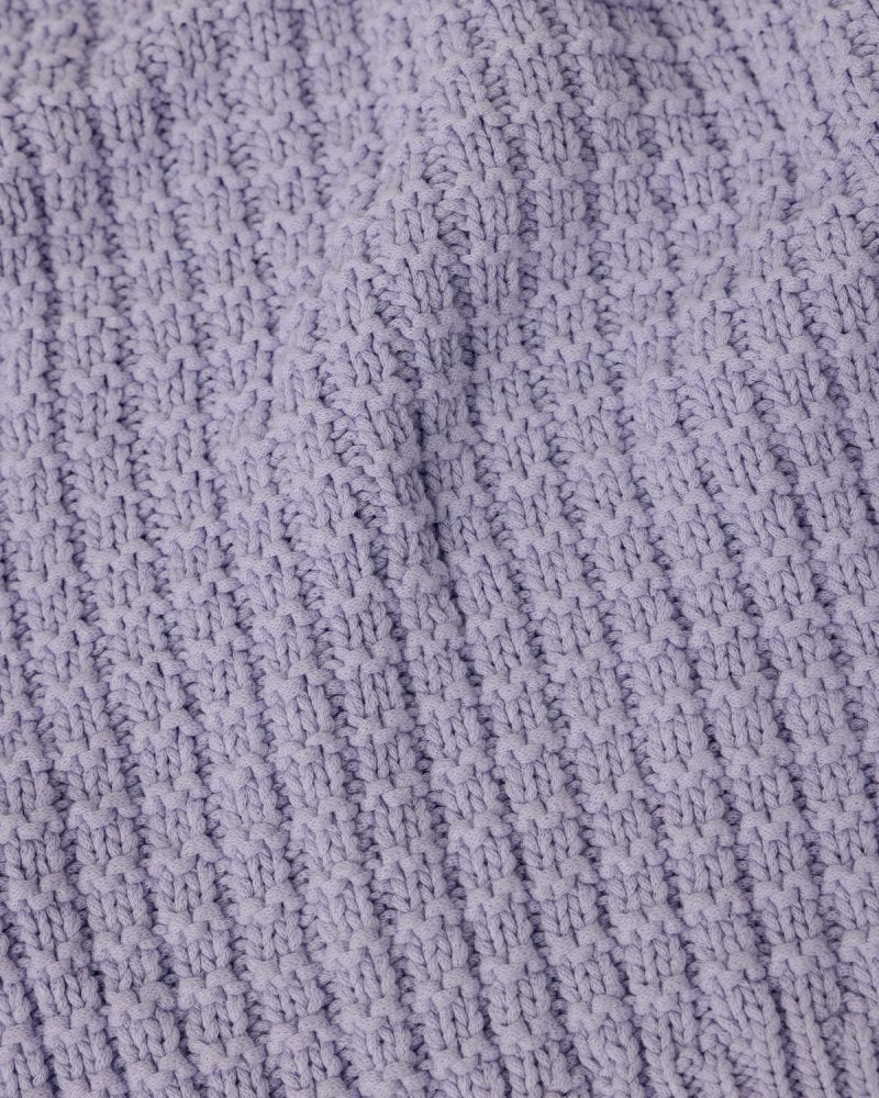 Delčia: Lilac Cotton Sweater & Shorts Set