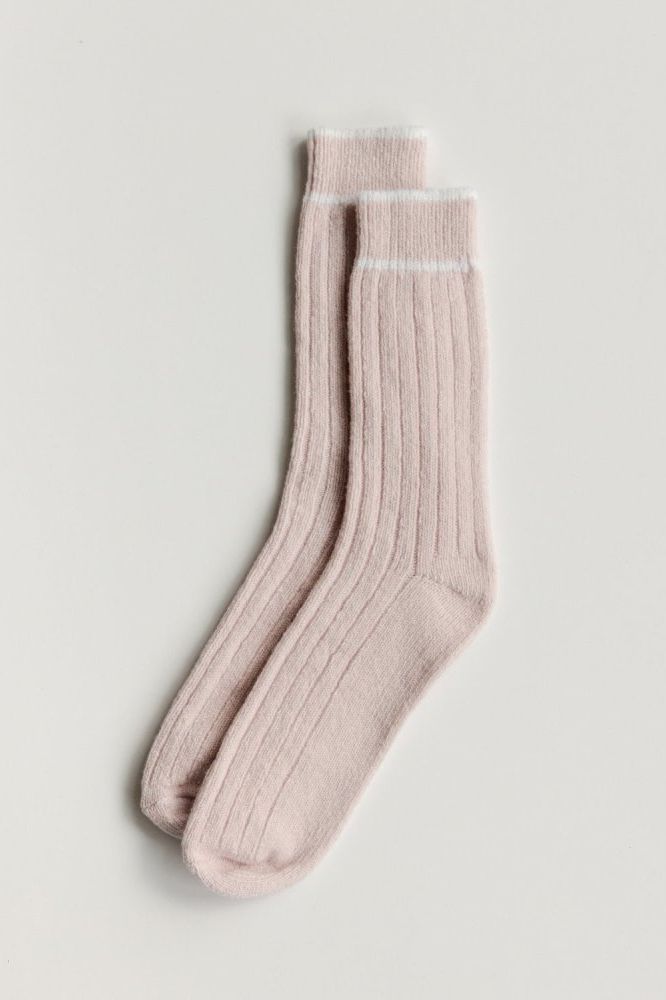 Draugystė: Rose Melange Cashmere Socks