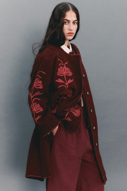 Astrid Wool Embroidered Coat