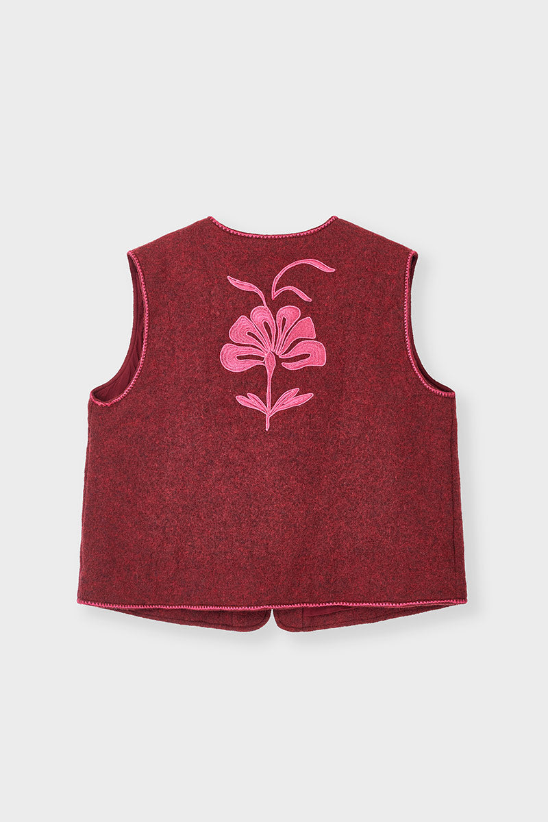 Astrid Wool Embroidered Gilet