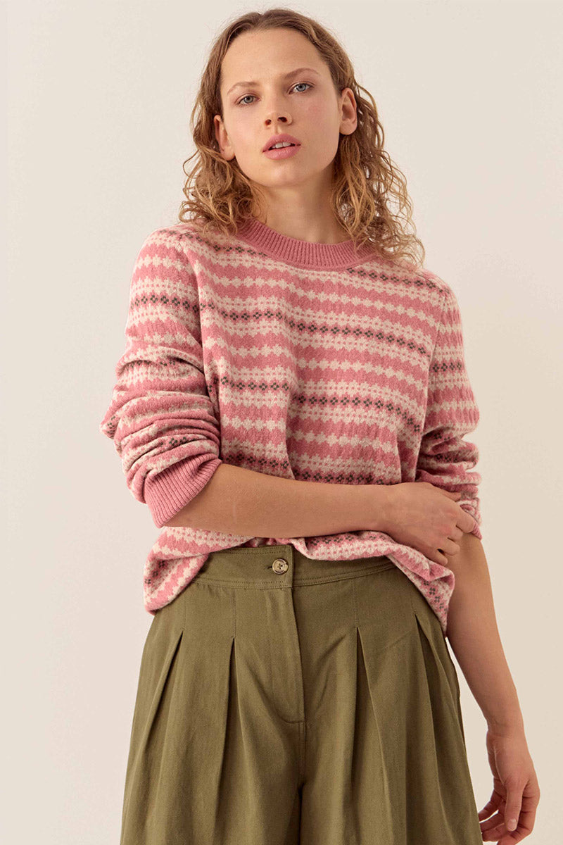 Becky Alpaca and Cashmere Fairisle Jumper