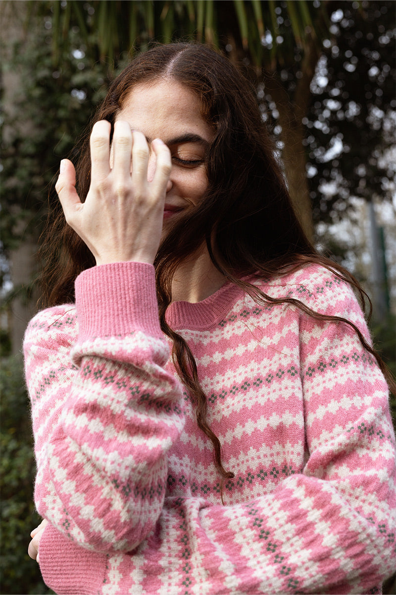 Becky Alpaca and Cashmere Fairisle Jumper
