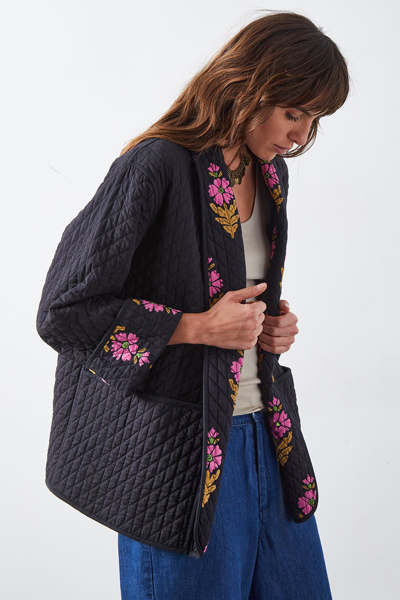 Helena Quilted Floral Jacket