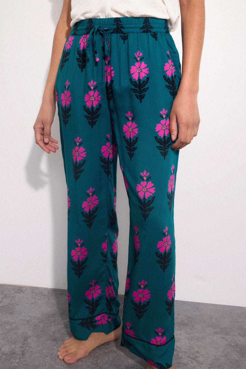 Helena Floral Print Pyjama Trousers