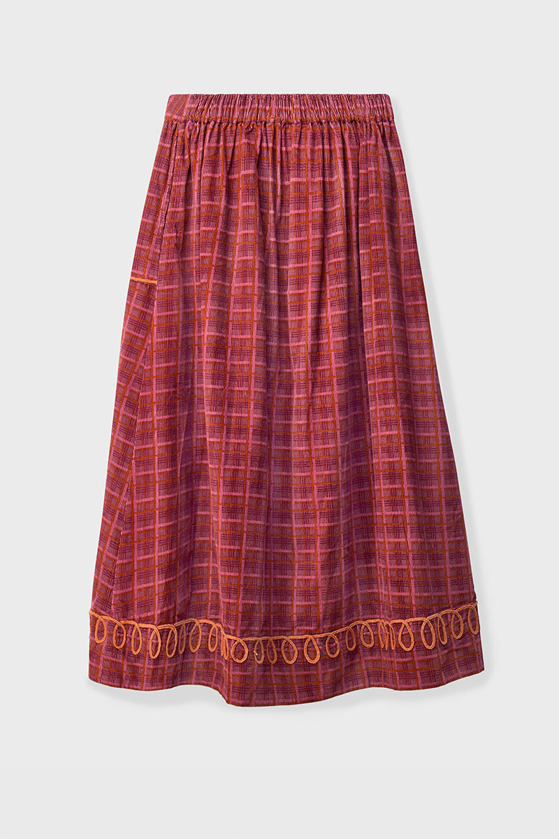 Karina Printed Cord Skirt