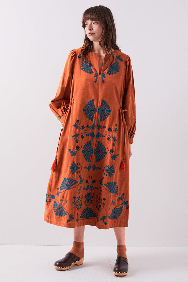Katie Cotton Embroidered Dress