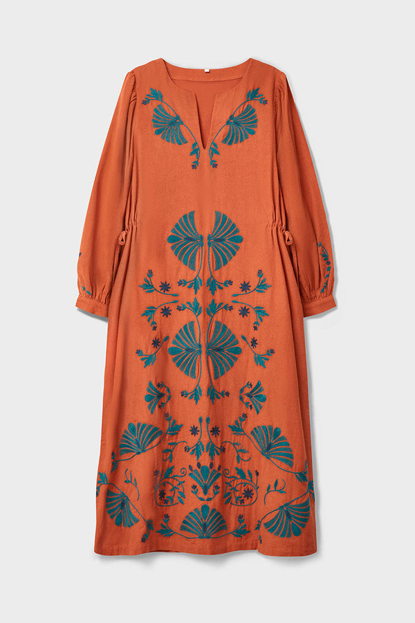 Katie Cotton Embroidered Dress