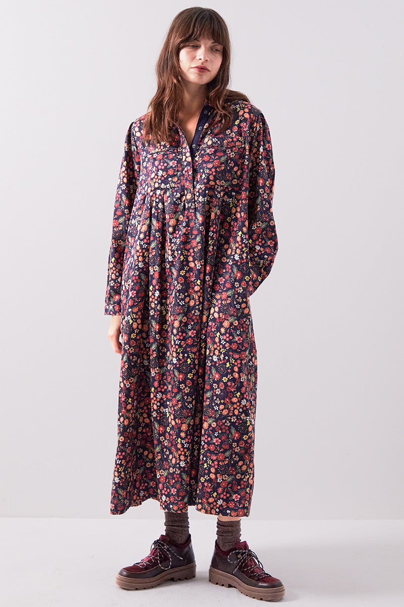 Mariel Floral Print Cotton Dress