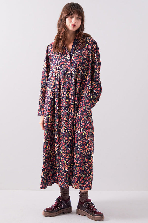 Mariel Floral Print Cotton Dress