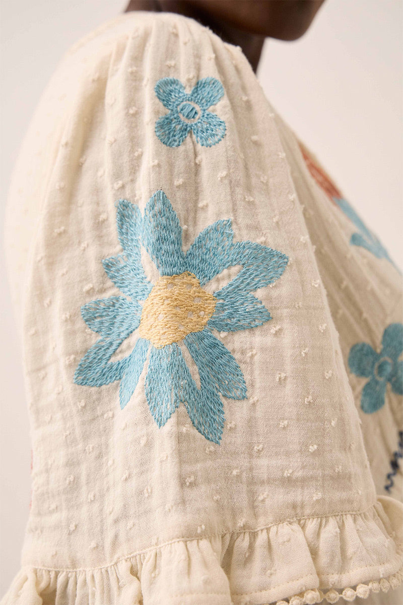 Odeline Embroidered Dress