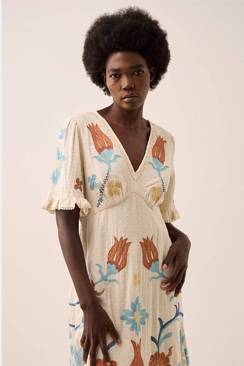 Odeline Embroidered Dress