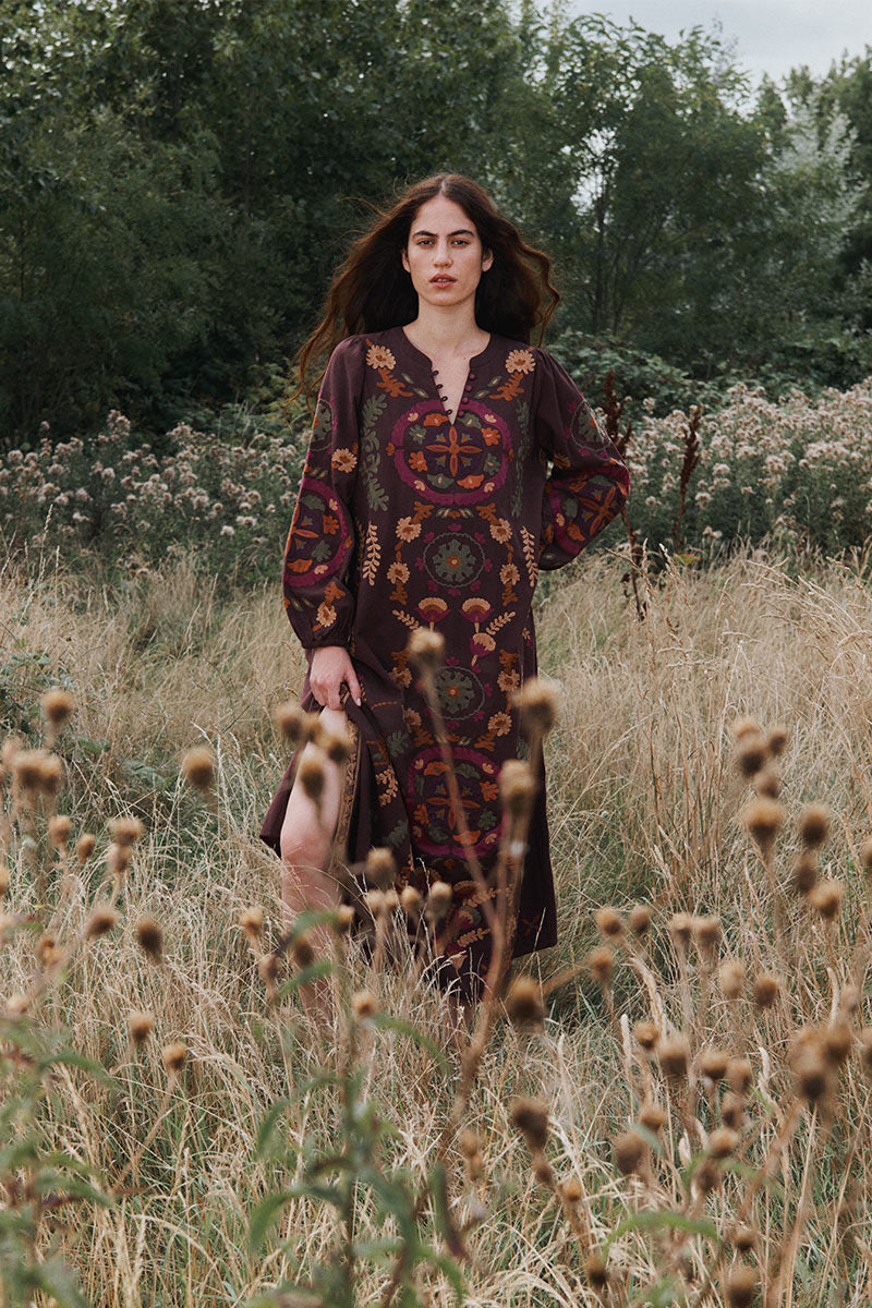 Preeti Embroidered Cotton Dress