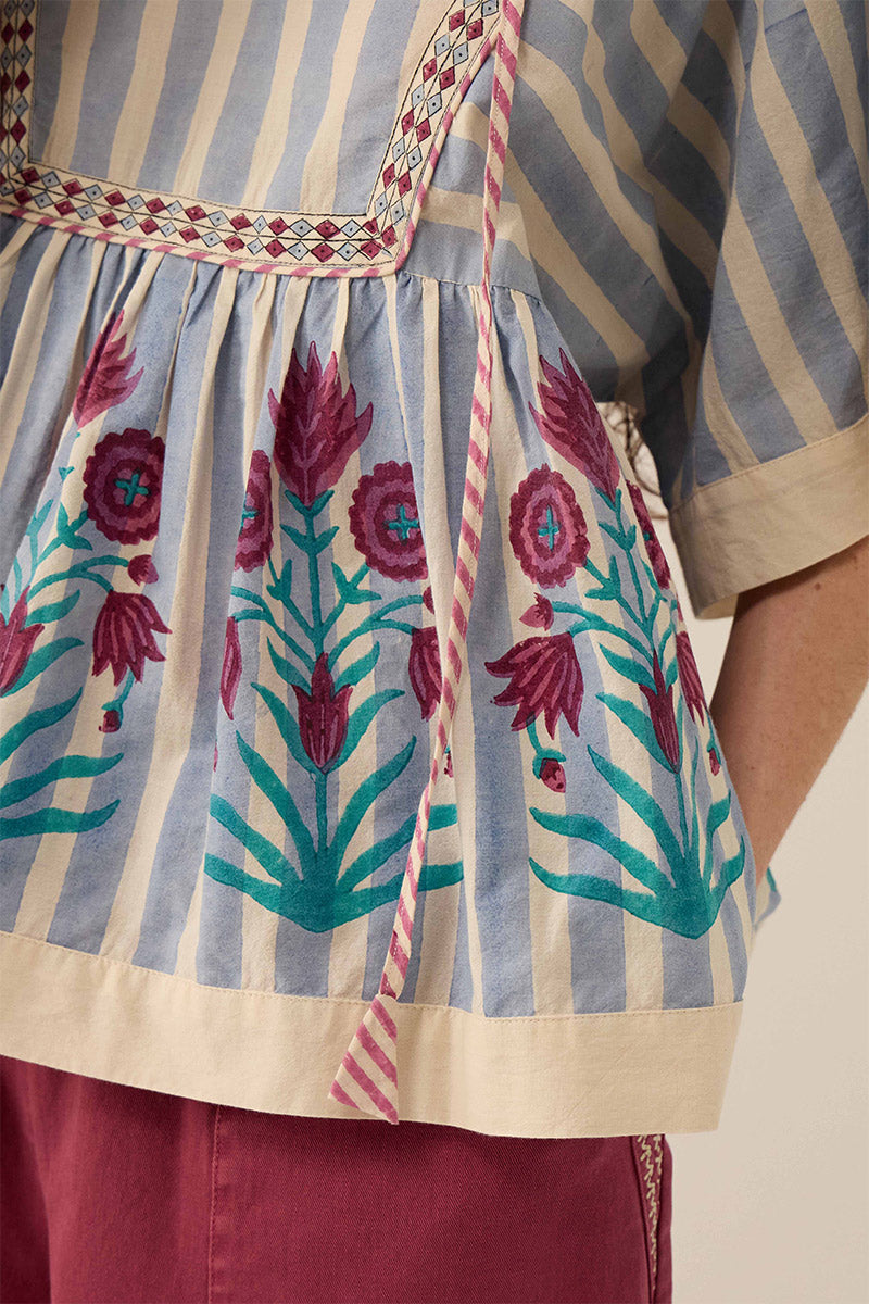 Rylea Printed Cotton Top