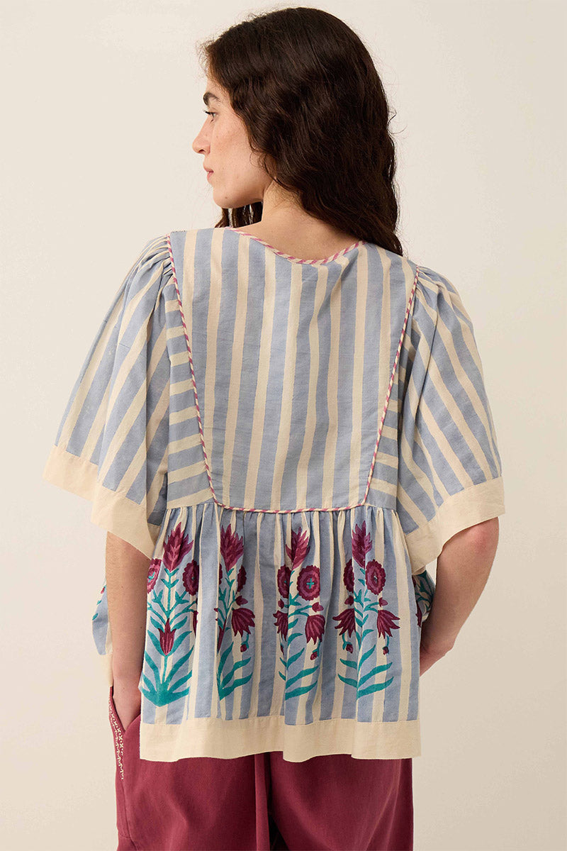 Rylea Printed Cotton Top