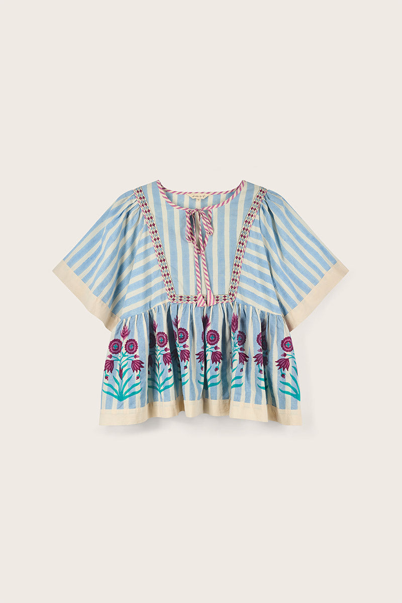 Rylea Printed Cotton Top