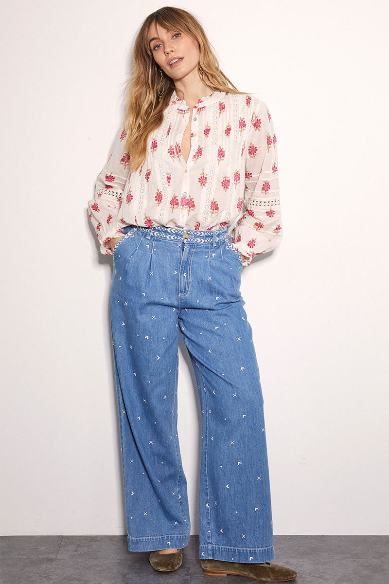 Stine Floral Print Blouse