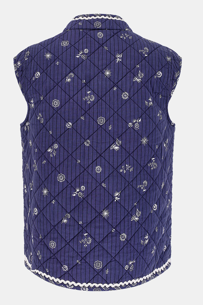 Sumitra Navy Gilet