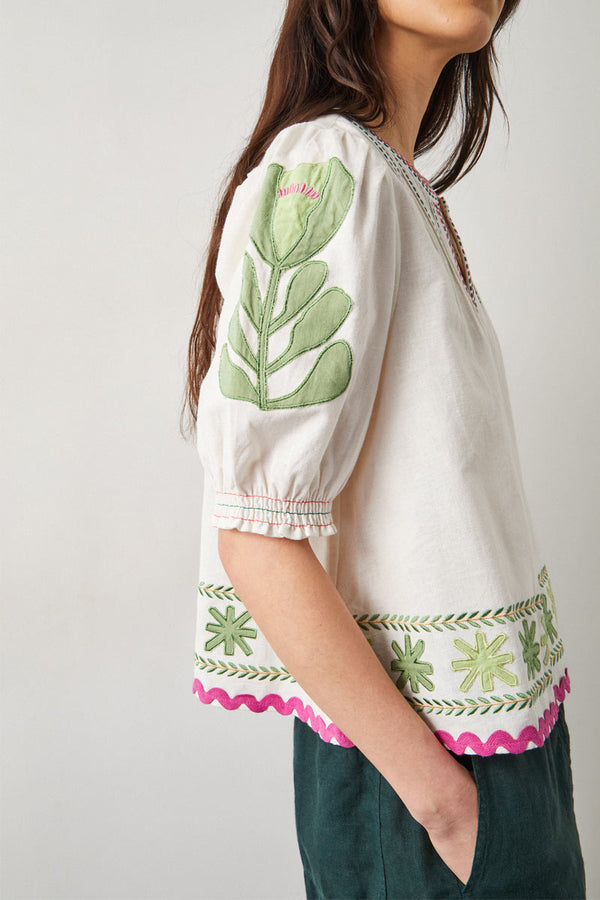 Valeria Embroidered Top