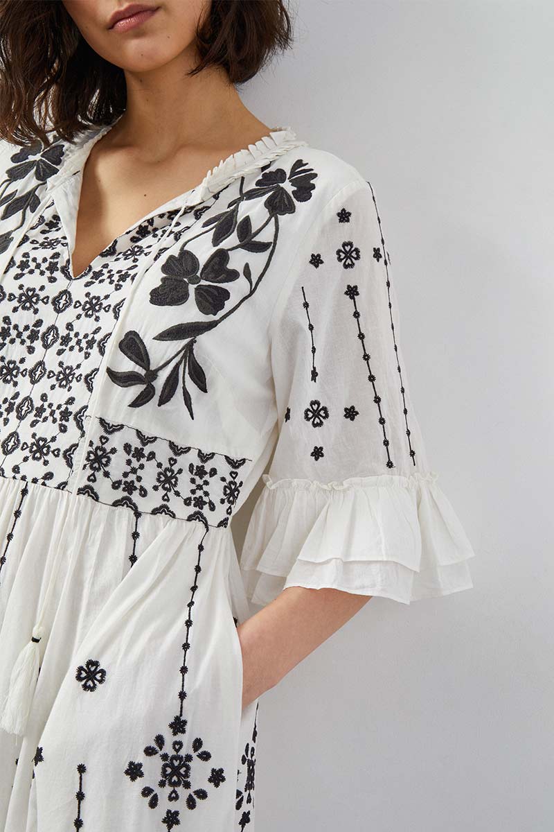 Manon Embroidered Dress