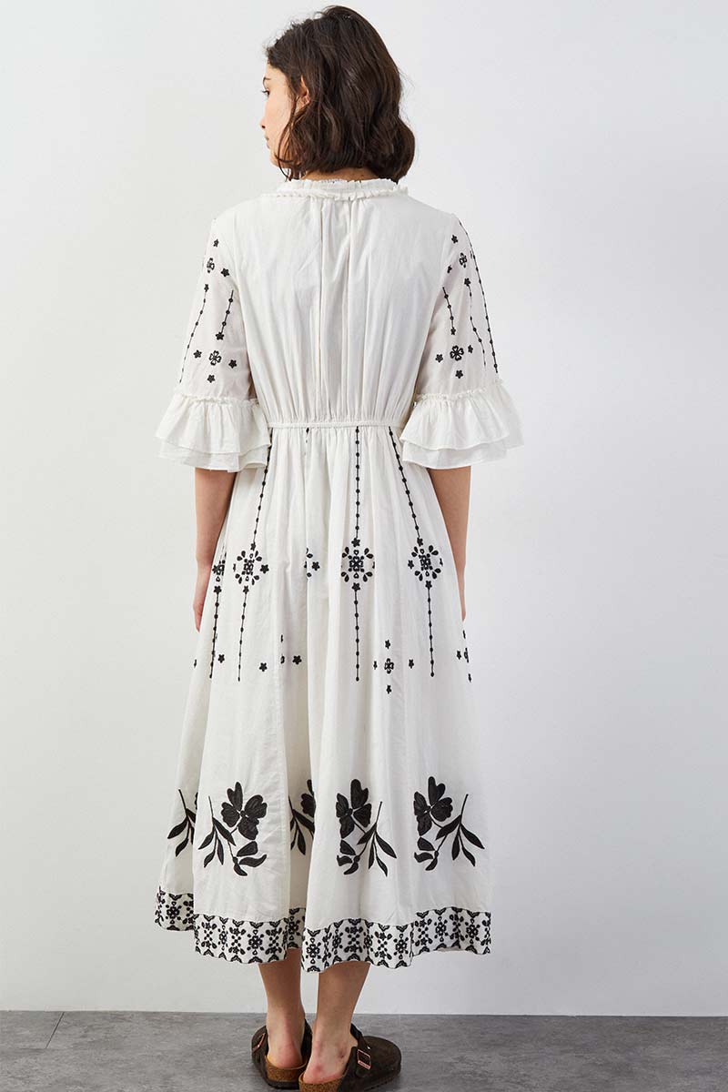 Manon Embroidered Dress