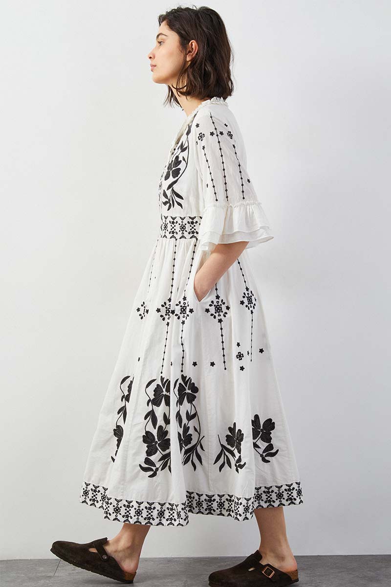 Manon Embroidered Dress