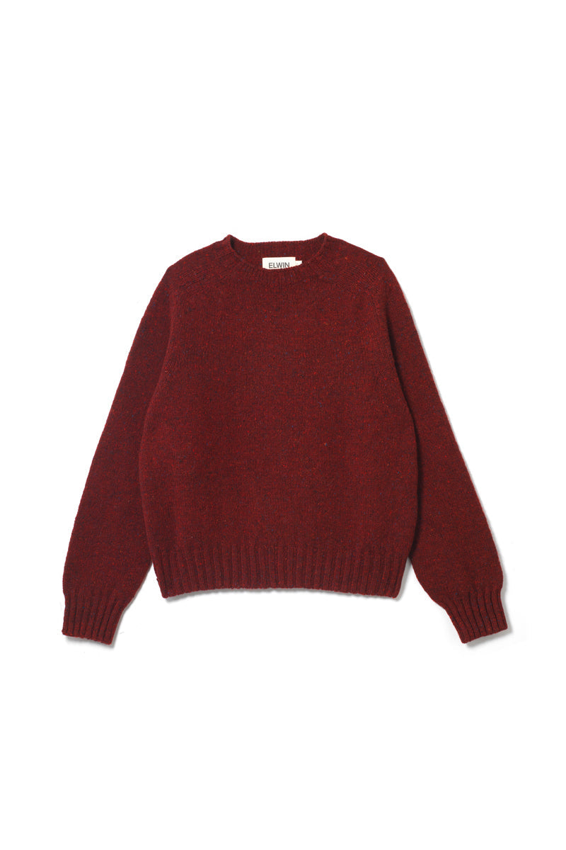 Ada Donegal Style Sweater Claret Red