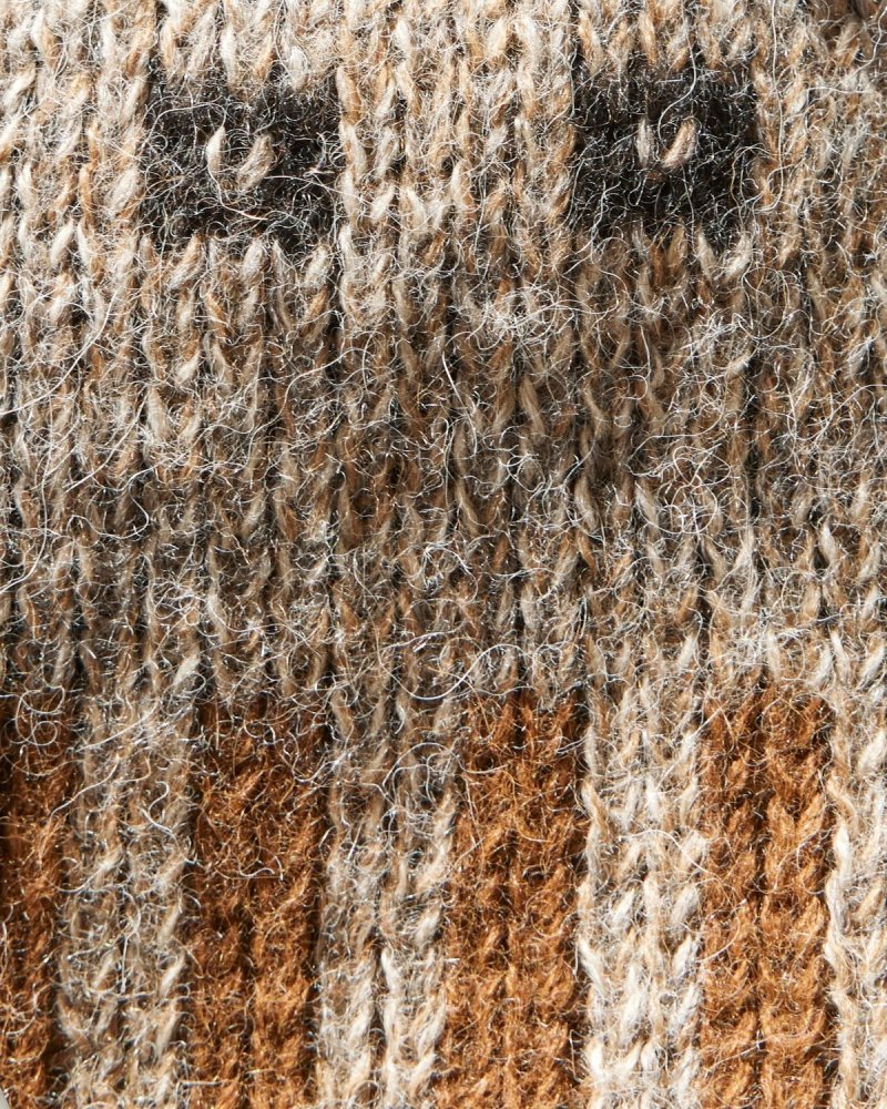 Ethno: Brown Alpaca Wool Sweater
