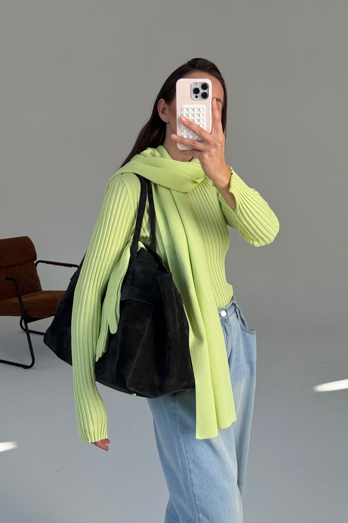 Brera 100% Merino Long-sleeve Top Limone