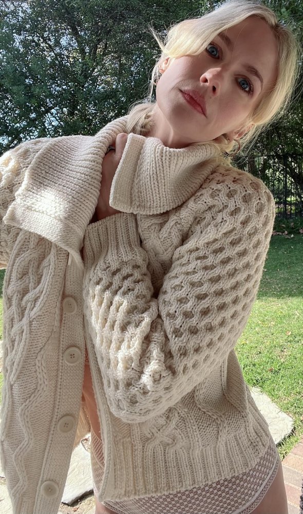 January: Sea Salt Merino Wool Cardigan