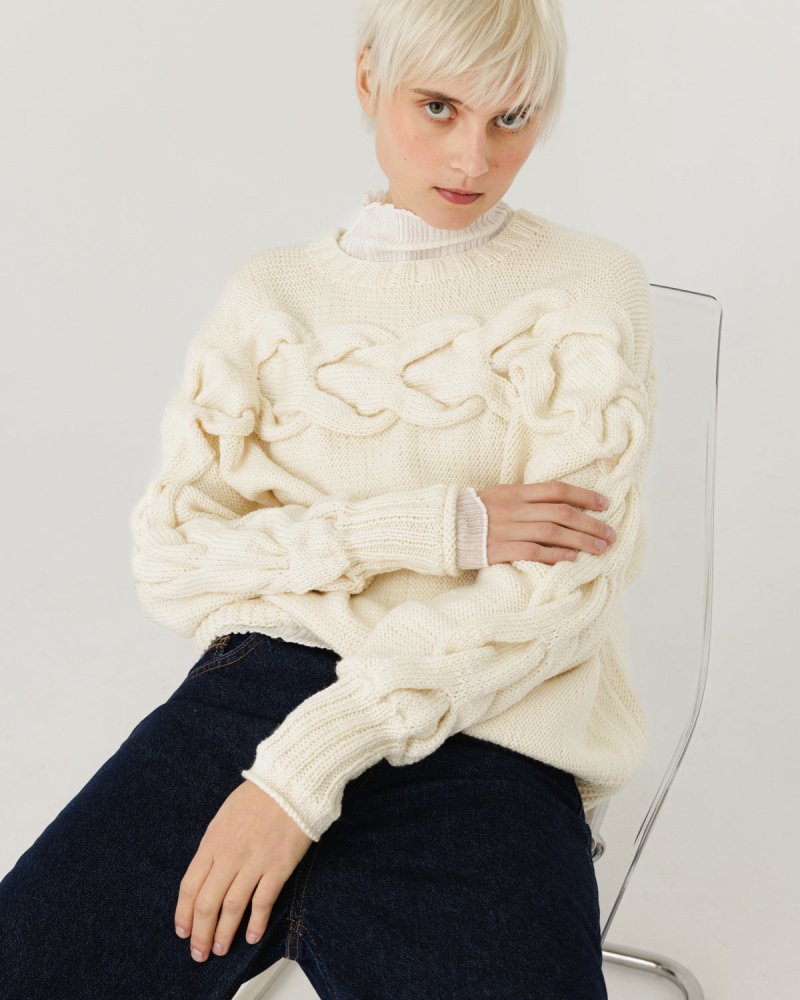 Jūra: Sea Salt Merino Wool Sweater