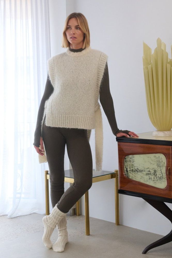 Kalvos: Sea Salt Mohair Vest