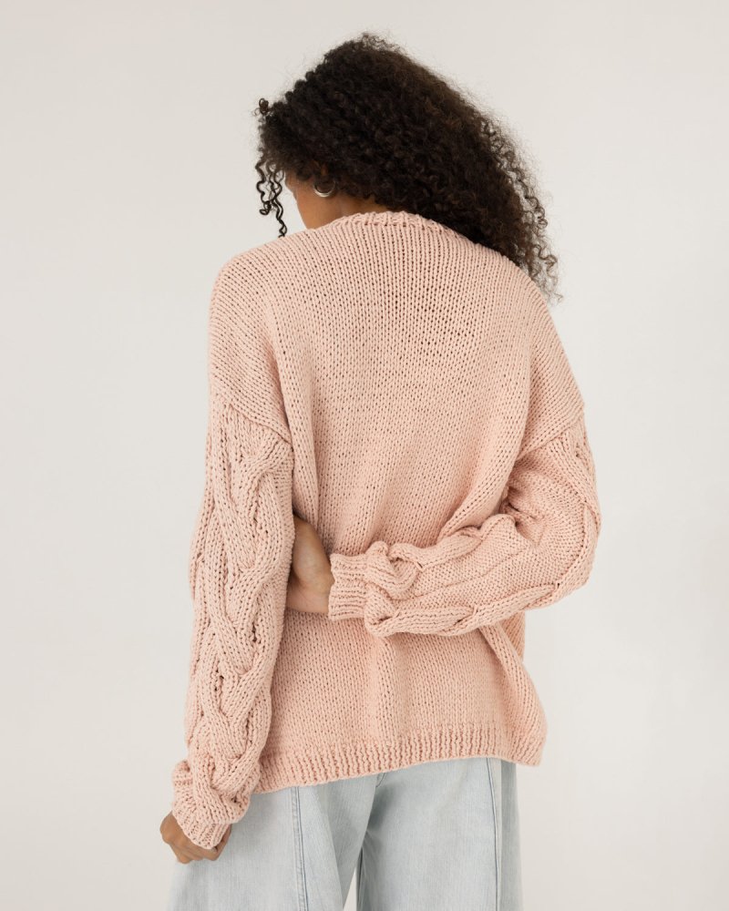 Kovas: Dusty Pink Cotton Cardigan