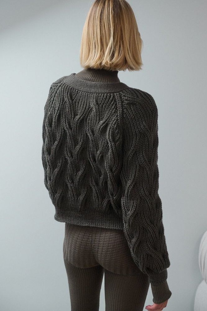 Nemunas: Nettle Merino Wool Cardigan
