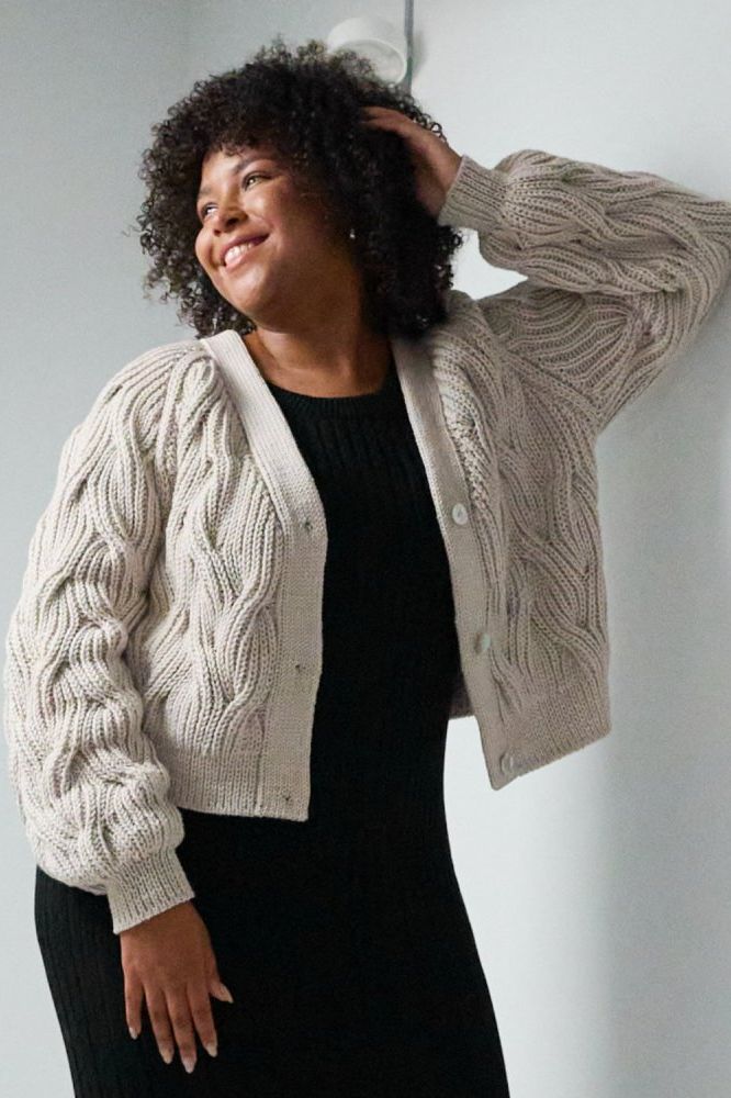 Nemunas: Silver Grey Merino Wool Cardigan