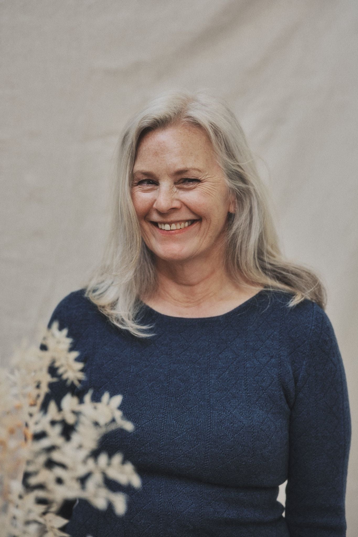 'Tricot de Peau' Fine Merino Wool Base Layer in Indigo Blue