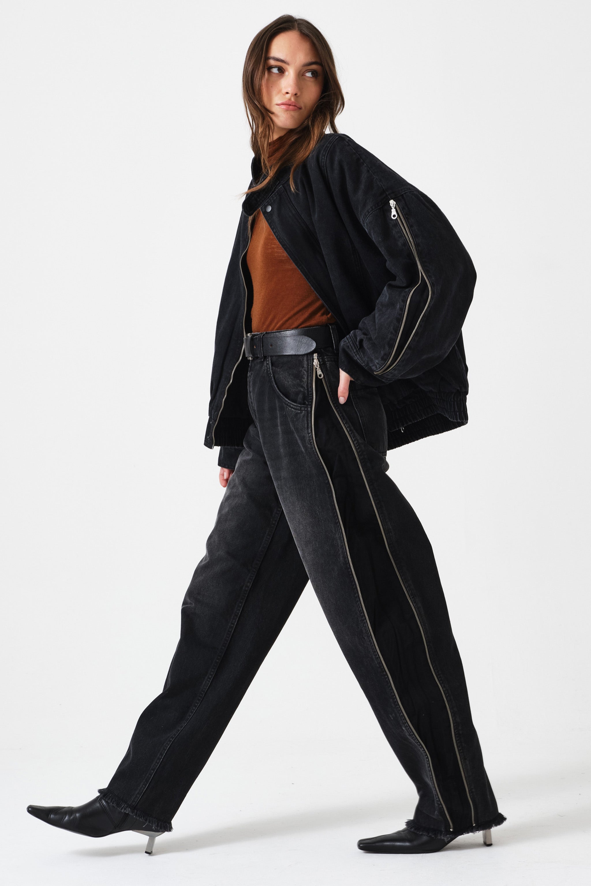 Juno Oversized Zip Jacket in Fairbanks