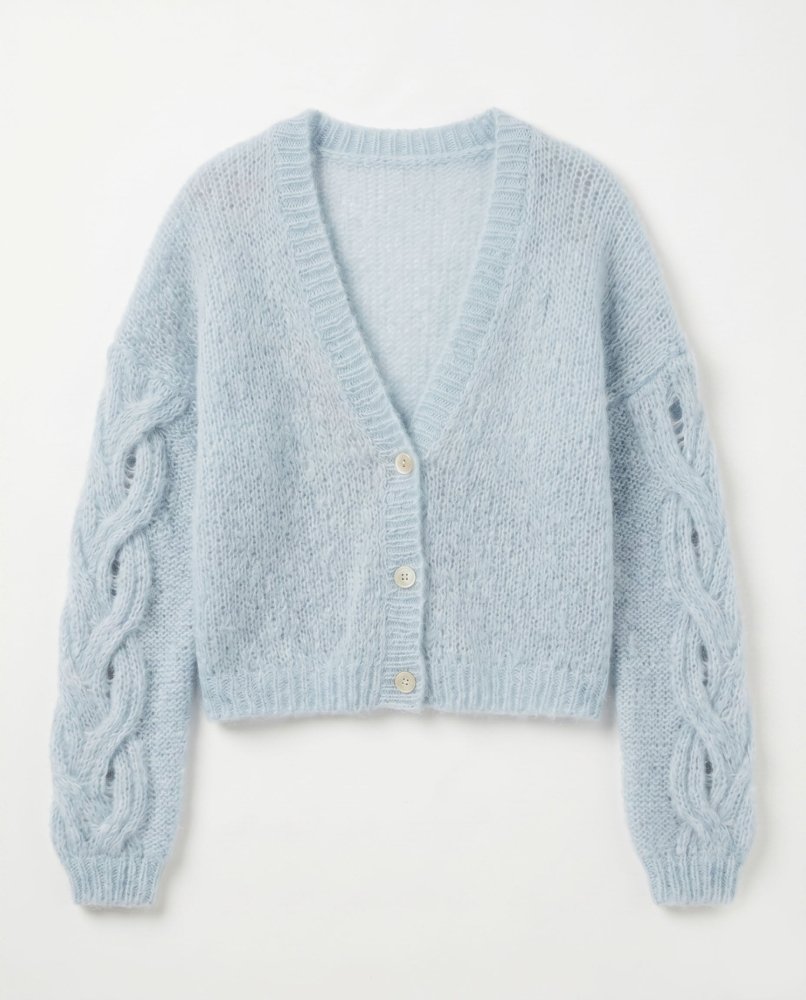 Pagunda: Dew Mohair & Silk Cardigan