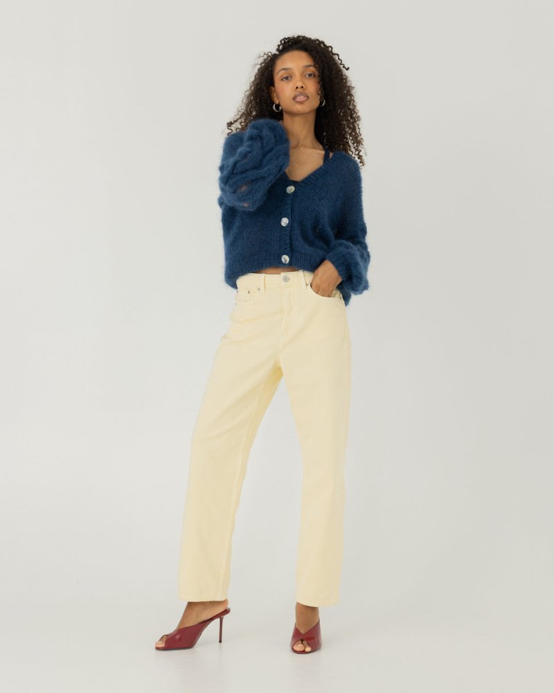 Pagunda: Midnight Blue Mohair & Silk Cardigan