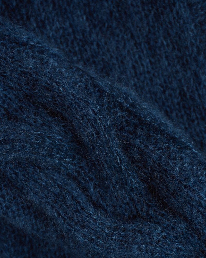 Pagunda: Midnight Blue Mohair & Silk Cardigan