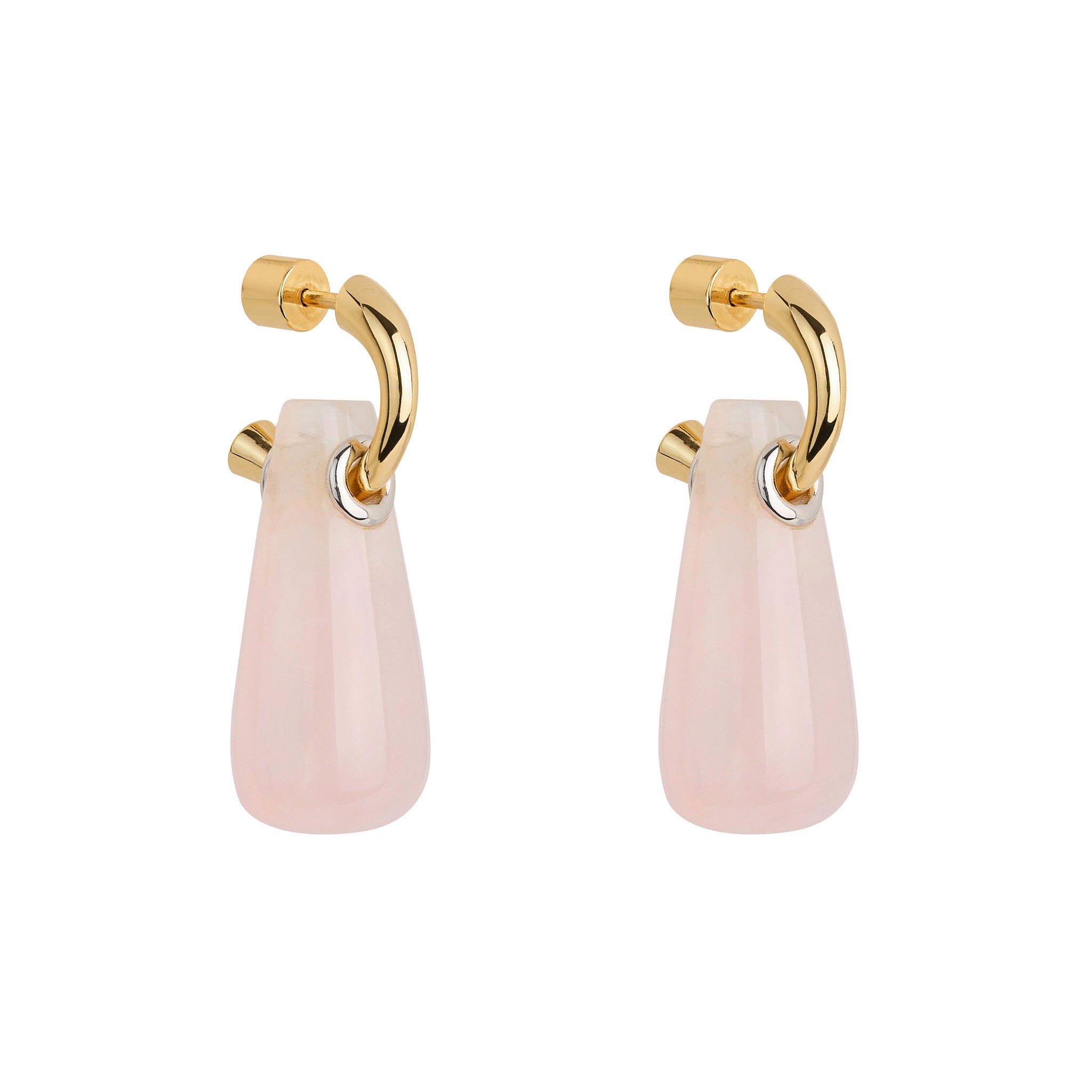 Rose Quartz Drop Earrings