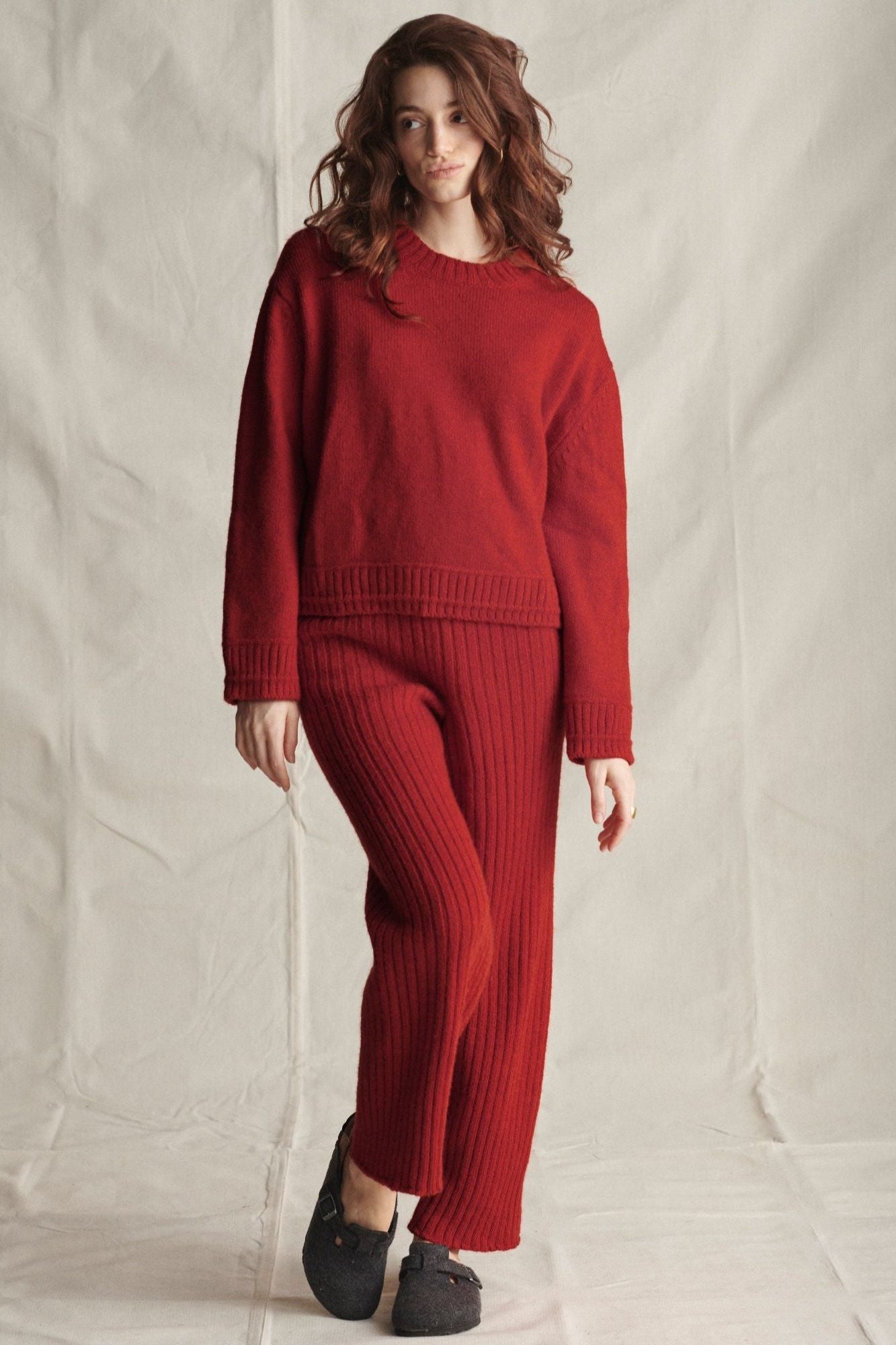 Brampton Crew Neck Jumper in Jam