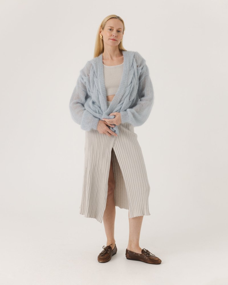 Twisted Erik: Dew Silk Mohair Cardigan