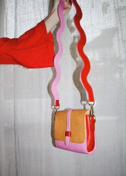 Dinky Upcycled Leather Handbag Tutti Fruity