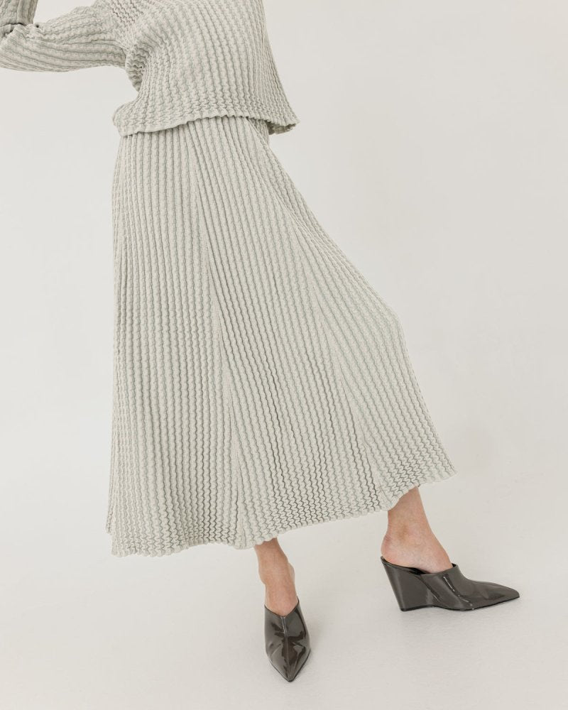 Vagos: Sky Blue A - line Skirt