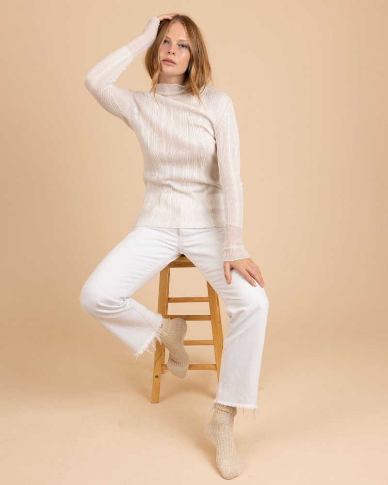 Vanduo: Cotton & Silk Turtleneck
